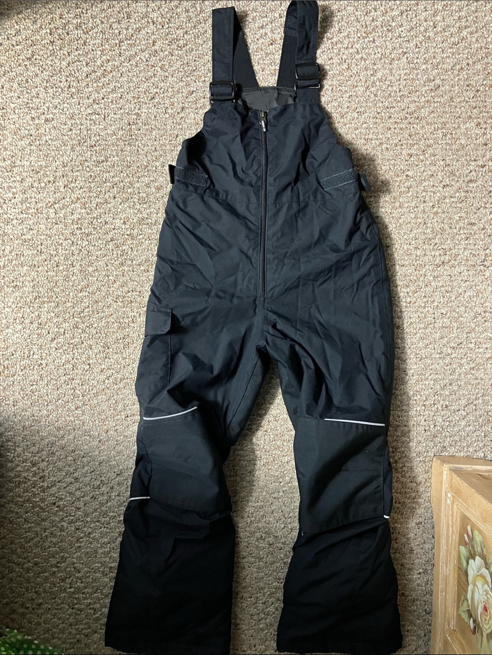 Columbia Youth Unisex Black Snow Bib Overalls Snow pants